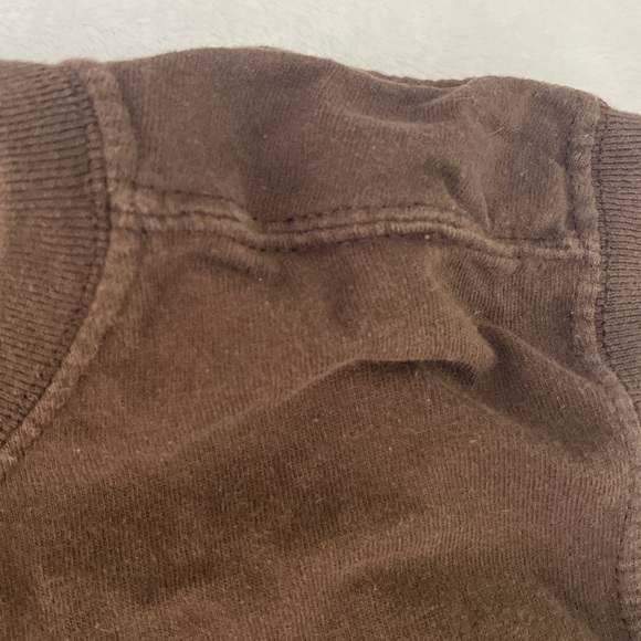 Brown muscle shirt / wide-shoulder tank top - Picture 9 of 16